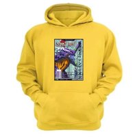 Genérico - Poleron Canguro Evangelion Amarillo Talla Xs Unisex