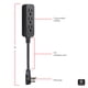 thumbnail image 2 of Cable de extensión Power Strip GE de 3 salidas, 15 cm, trenzado, negro, 2 of 8