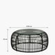 thumbnail image 4 of Mesa diseño de centro Creta Rattan Negro, 4 of 4