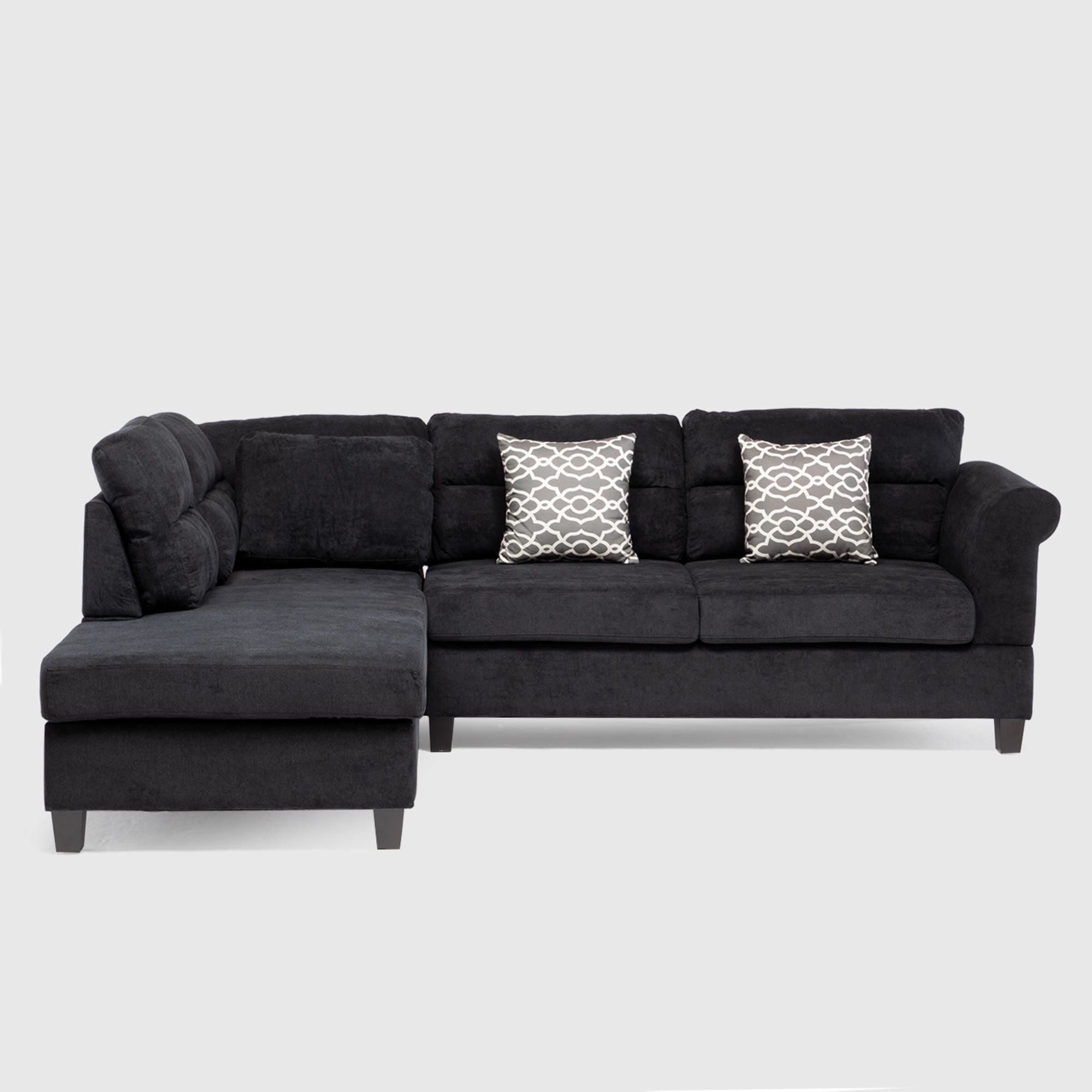 Daniels - Sofá Seccional Nebraska Izquierdo Negro