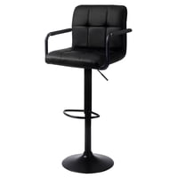 Silla De Bar Piso Taburete Homely Noir Comfort 61-81Cm - Negro