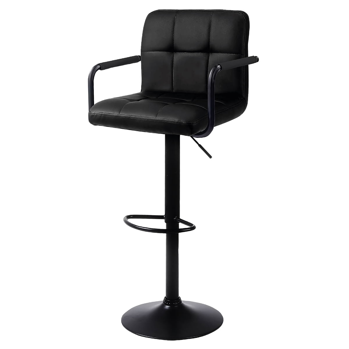Silla De Bar Piso Taburete Homely Noir Comfort 61-81cm - Negro