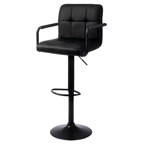 Silla De Bar Piso Taburete Homely Noir Comfort 61-81Cm - Negro
