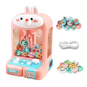 Magideal - Máquina De Juego De Garra Mini Máquinas Expendedoras De Juguete Interior Arcade Juego De Garra Juguetes Pequeños Electrónicos Máquina De Muñecas Para Conejo 20 Muñecos