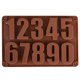 thumbnail image 1 of Molde de Silicona para Números 0‑9 Wocuz (Chocolate), 1 of 8
