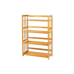 Importadora Usa - Estante Organizador De 4 Niveles Madera Bambú 108X67X26Cm