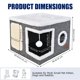 thumbnail image 2 of Cama cueva para gato PETTDATE plegable con rascador, gris, 2 of 7