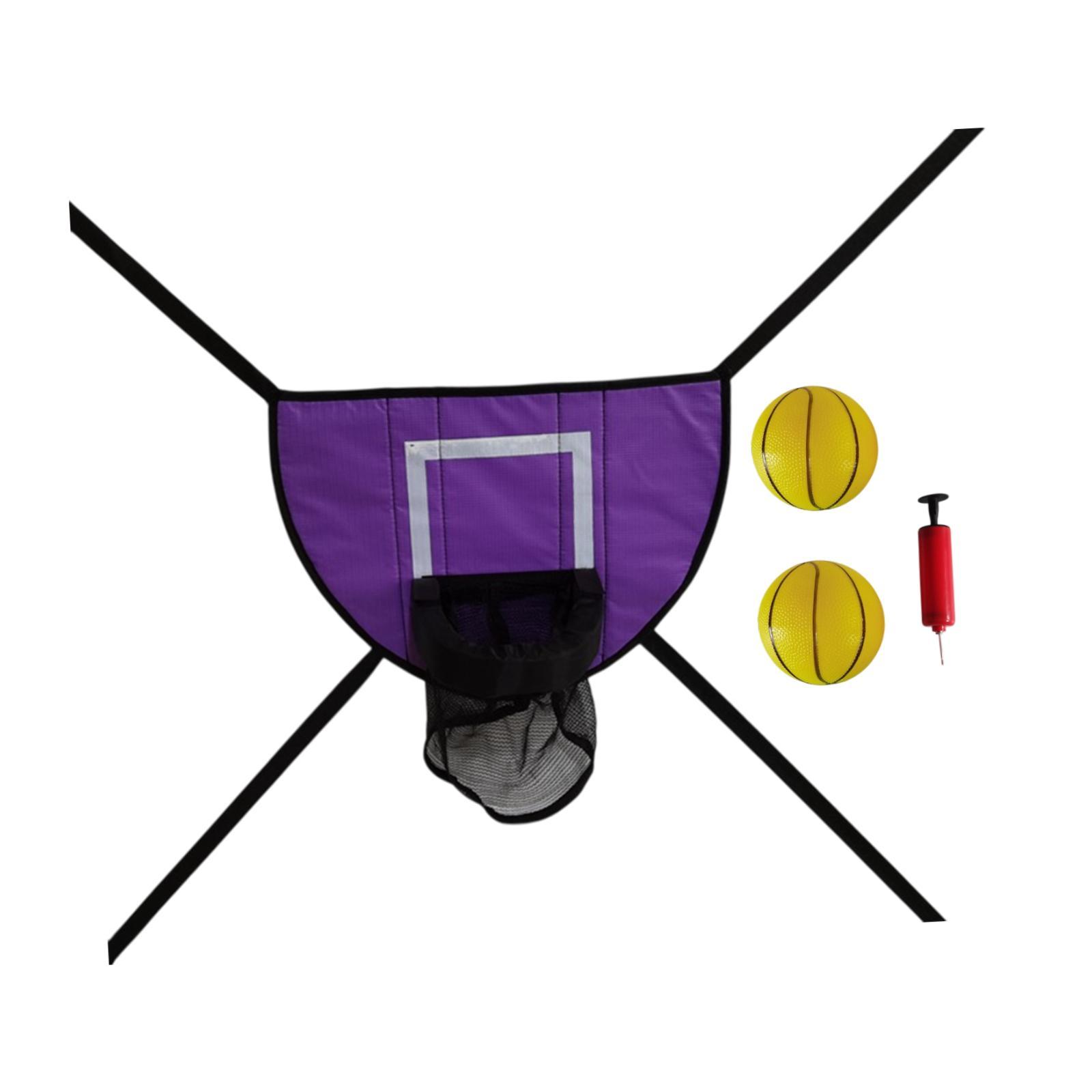 Ioensy - Aro De Baloncesto Para Trampolín Con Bomba Y 2 Minipelotas Para Niños. Tablero.