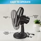 thumbnail image 4 of Ventilador de mesa Comfort Zone CZ121BK, 30 cm, oscilante de 3 velocidades, 4 of 9