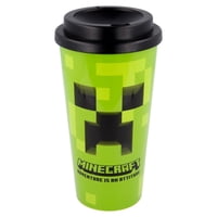 Mug Café 520Ml Doble Pared St-2189Mc Melamina 2 Piezas Multicolor  Minecraft