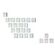 thumbnail image 1 of Set de keycaps Geeky perfil OEM con acabado engomado doble inyección, 23 teclas, 1 of 8