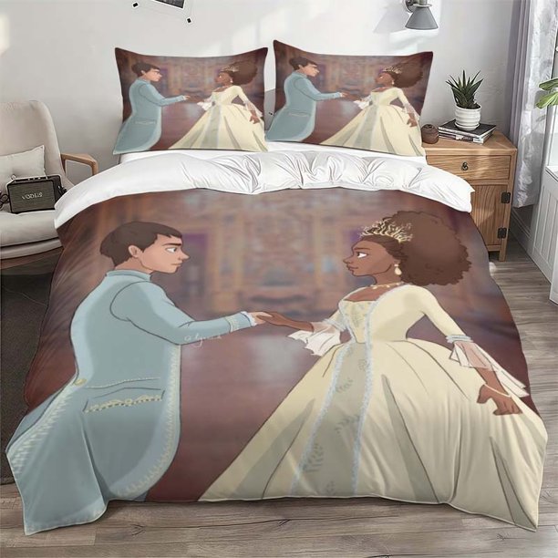 Classic Court Costume Bedding Set for Men And Women Featuring Elegant Interactive Illustrations. Includes a Duvet Cover And Pillowcases. Soft And Comfortable