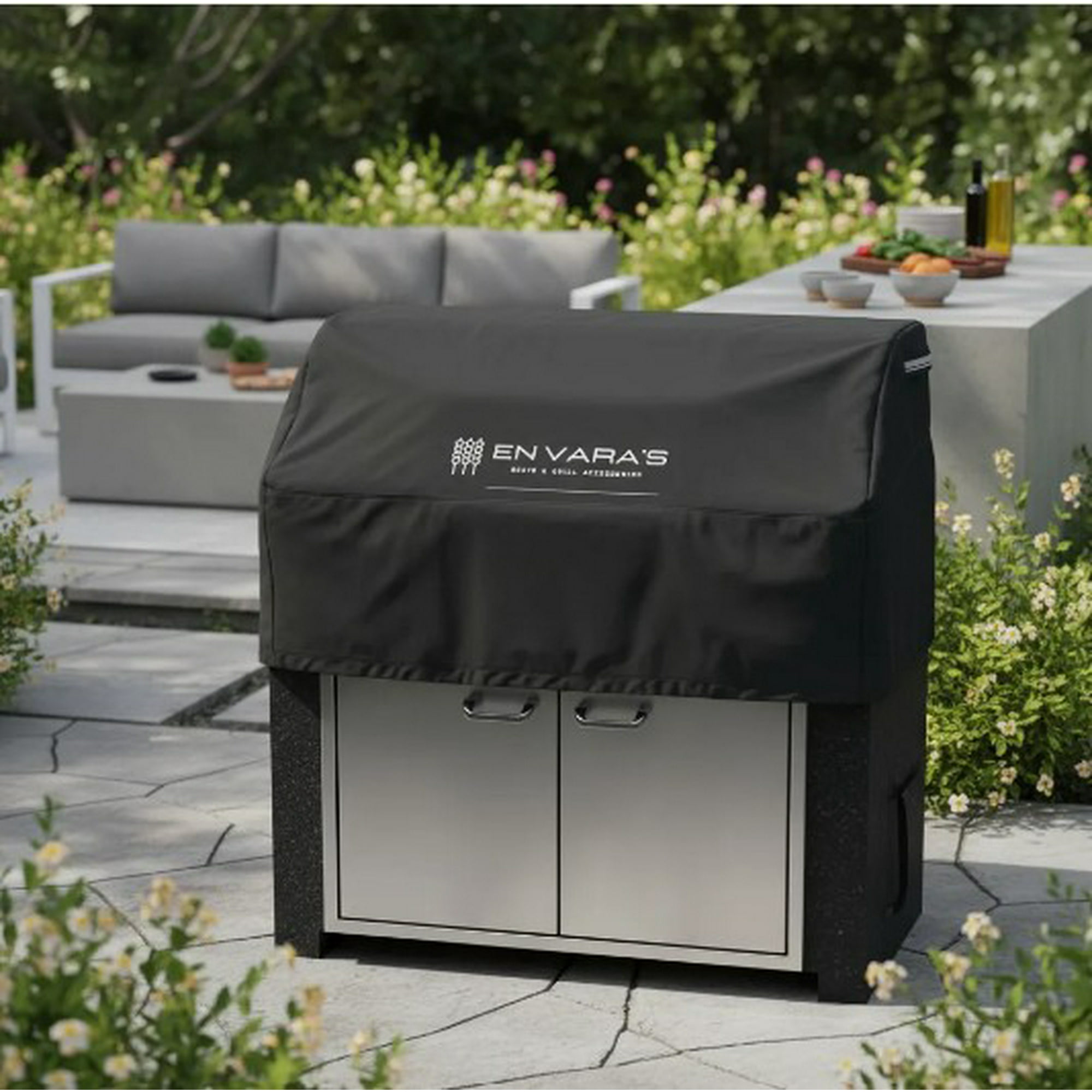 En Vara's Meats & Grill Accessories - Funda Cobertor Para Parrilla Empotrable Black S 2-3 Quemadores En Vara´s