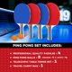 thumbnail image 3 of Set de tenis de mesa FBSPORT: 4 palas + 8 pelotas + red, 3 of 7