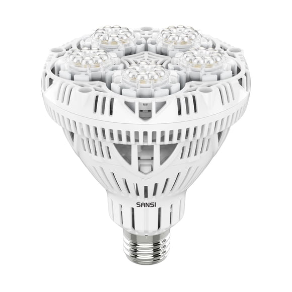 Bombilla de cultivo SANSI de espectro completo, 24 W (equivalente a 300 W), 4000 K