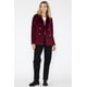 thumbnail image 3 of Blazer Terciopelo Luz Burdeo vino XL, 3 of 4