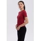 thumbnail image 2 of Polera Mujer Rib Crop Lisa Rojo Oscuro, 2 of 4