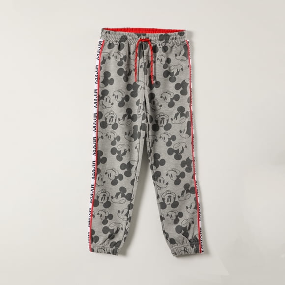 Pantalon de Buzo Niño Full Print Mickey Gris Disney