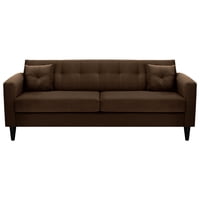 Bodevir - Sofa New Retro 3Cg Felpa 00 Chocolate