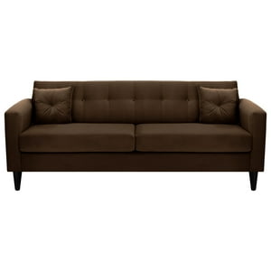 Bodevir - Sofa New Retro 3Cg Felpa 00 Chocolate