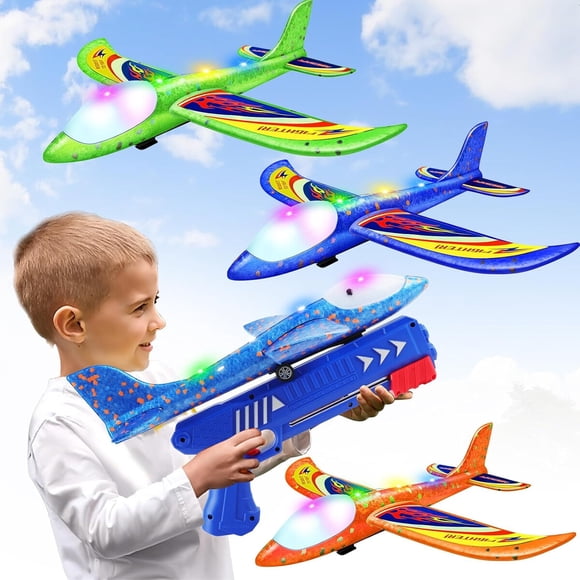 Lanzador de Avión de Espuma Wesfuner 3 Pack T9181, 3349 ft (1020 m)