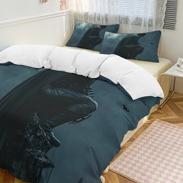 The Dark KnightCartoon Collection 3-Piece Comforter Set, Personalized Bedding Decor for Kids And Teens Bed Sheets