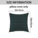 thumbnail image 5 of REGALWOVEN 2 Paquete de Fundas de Cojín a Cuadros, Fundas de Cojín Decorativas a Cuadros de Doble Cara Verde 18" x 18", 5 of 6