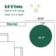 thumbnail image 3 of Árbol de Navidad LuxenHome delgado de 2,1 m con PVC recubierto de nieve, 3 of 3