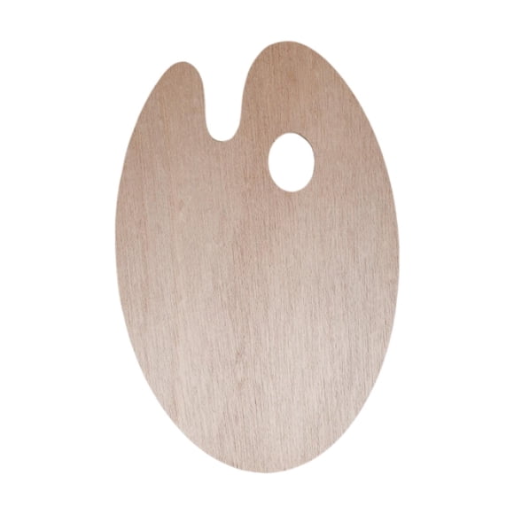 Paleta De Pintura De Madera Suministros Para Manualidades Bandeja Para Mezclar Colores De Pintura Artista Principiante