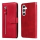 thumbnail image 1 of Funda con Cremallera para Samsung Galaxy S25 Plus, Carcasa Cartera de Cuero PU con Soporte y Tarjetero, 1 of 6