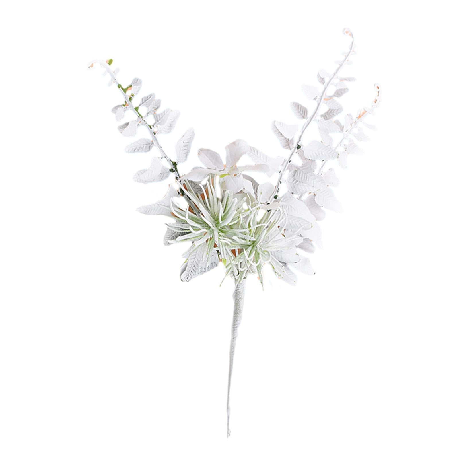 Magideal - Pino Artificial, Planta Falsa, Accesorios Para Nieve, Hojas De Imitación, Madera De Pino Artificial Para Boda, Coronas De Navidad Diy, Navidad, Año Nu 21cm