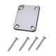 thumbnail image 2 of 1 set placa de cuello de guitarra para guitarra eléctrica reemplazo de bajo plata, 2 of 5