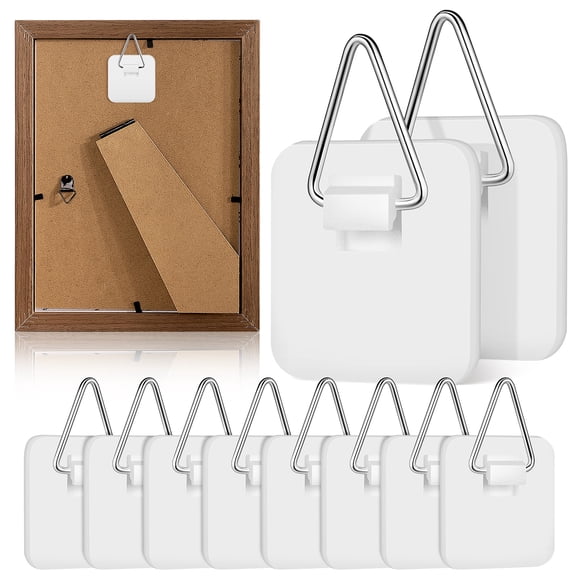Set de 10 Colgadores Adhesivos Tablzone para Platos y Cuadros