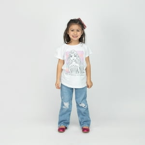 Polera Niña Frozen Time Blanco Disney