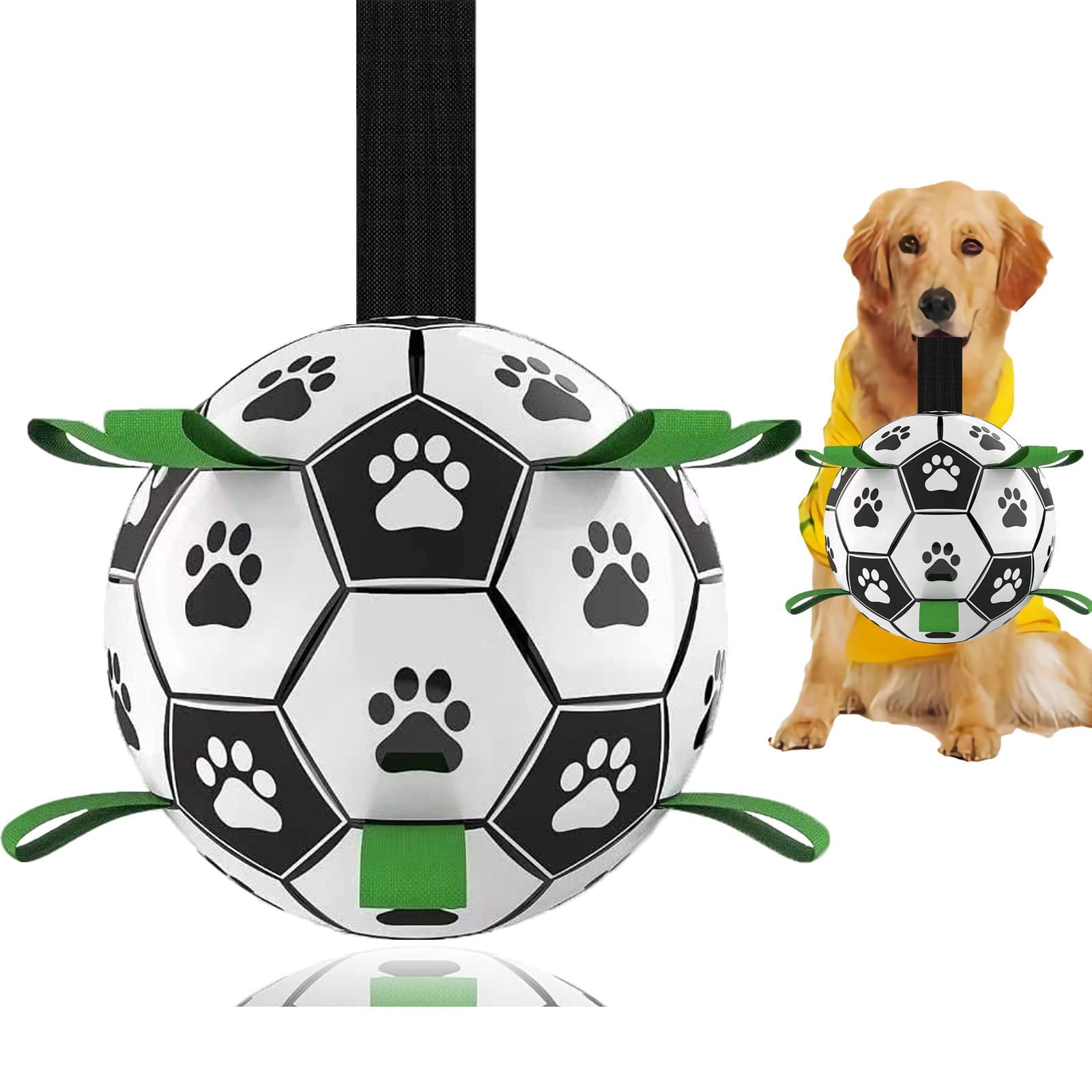 Pelota De Fútbol Domchan Para Perro 20 Cm Juguete Interactivo Para Tirar En El Agua