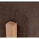 thumbnail image 3 of Banqueta Josefa Chocolate, Con Zócalo de madera, 3 of 3