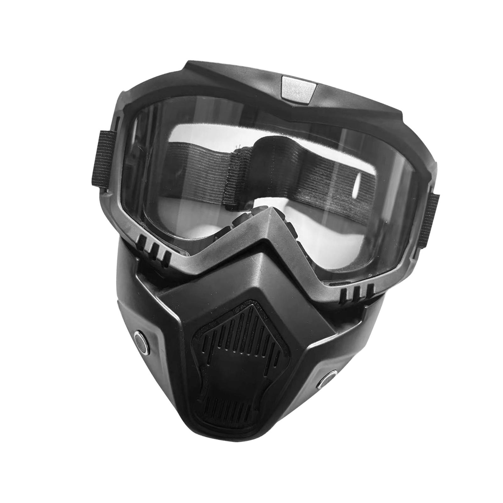 Magideal - Máscara De Soldador Resistente A Impactos, Protector Facial Desmontable, Antivaho Y Antisalpicaduras Para Soldadura Vidrio Transparente