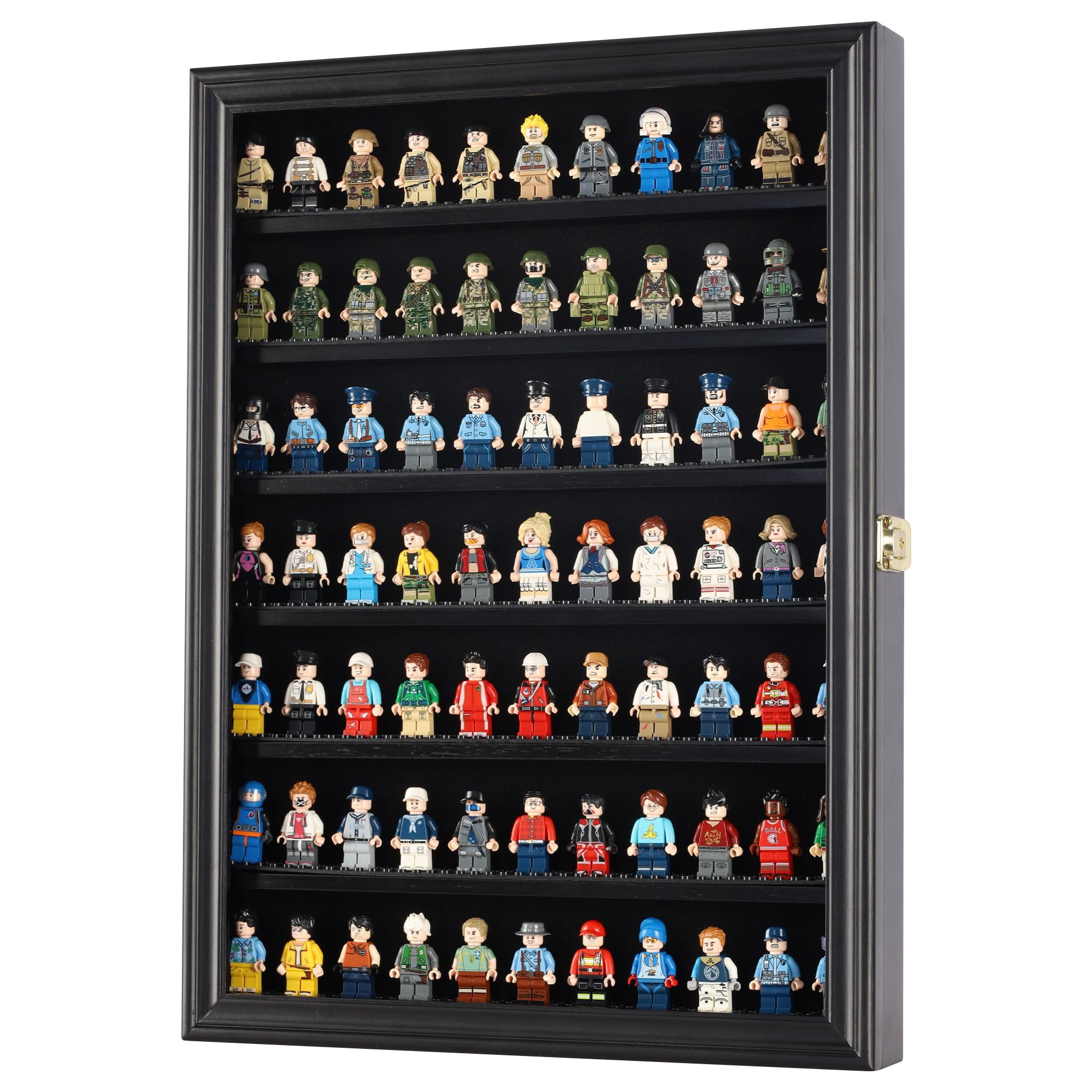 Displaygifts - Vitrina Display Gifts Building Block, Minifiguras De Juguete