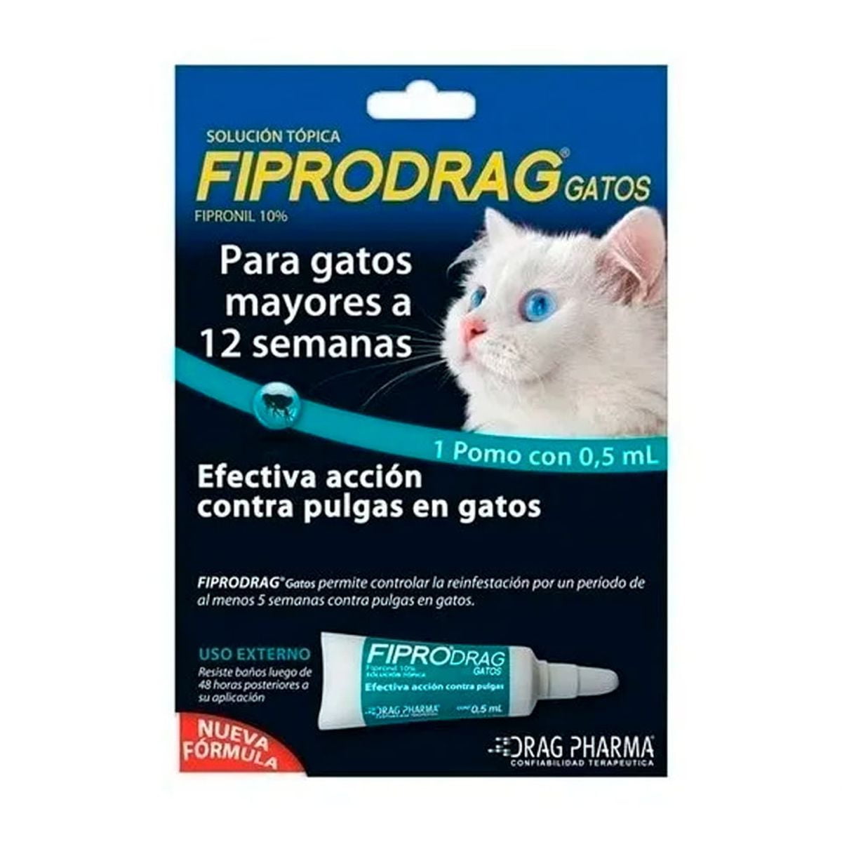 Drag Pharma Fiprokill Gato Pipeta 0.5 1un Drag Pharm