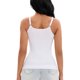 thumbnail image 3 of REFINED ATTIRE Camiseta sin mangas para mujer Regreso a clases Tirantes ajustables Control de abdomen Sin rastro Camisolas L Blanco, 3 of 5