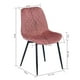 thumbnail image 3 of Pack 2 Sillas De Comedor De Terciopelo Rosado, 3 of 6