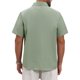 thumbnail image 3 of Camisas de Lino Liso con Bolsillo en el Pecho y Manga Corta de Color Contraste para Hombre INSPIRE CHIC Regreso a Clases 2XL Verde Claro, 3 of 6