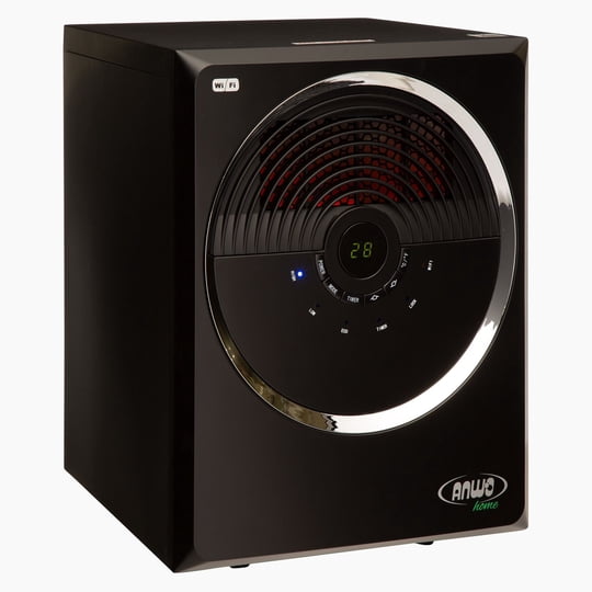 Estufa Calefactor Electrico Infrarroja Con Wifi Anwo Negro