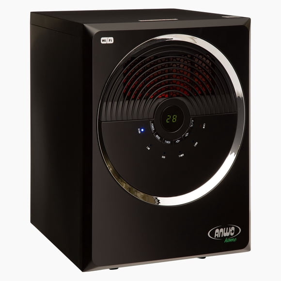 Estufa Calefactor Electrico Infrarroja con Wifi Anwo Negro