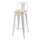 thumbnail image 3 of Piso Tolix Bajo Blanco Madera 66cm, 3 of 3