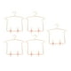 thumbnail image 2 of 5 piezas 1:3 muebles para colgar ropa, perchero para casa de muñecas, accesorios para muñecas con micropaisaje, perchas para ropa de muñecas con Clips rosa dorado, 2 of 5