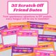 thumbnail image 2 of Tarjetas para rascar con lista de deseos de amistad Happy Duo 35 ideas, 2 of 7