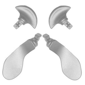Genérico - 4Pcs Metal Back Paddles For Ps5 Dualsense Edge Controller,Paletas De Repuesto Intercambiables Para Ps5 Dualsenseedge Wireless Controller-Plateado