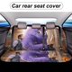 thumbnail image 5 of Trébol Negro-theme Car Rear Seat Covers Back Elastic Flexible Car Seat Covers Decorative Fits Most Cars 120x59x76cm, 5 of 6
