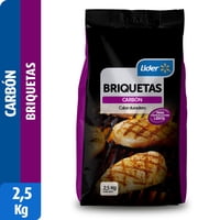 Carbón Briquetas 2,5 Kg Lider